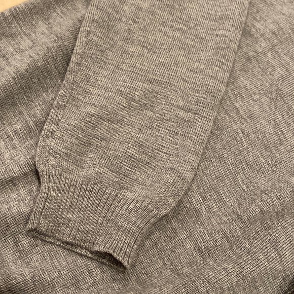 DAL LAGO Italian soft thin merino wool stretch grey sweater - Picture 5 of 9
